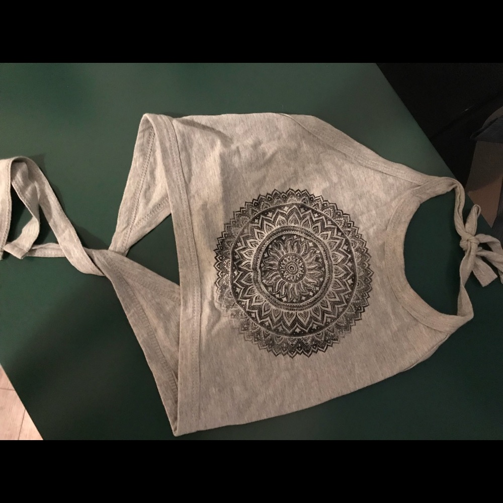 Mandala Halter tie top